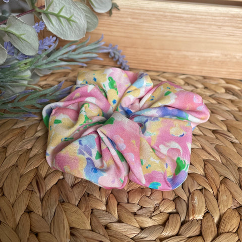 Scrunchies - store blomster - L