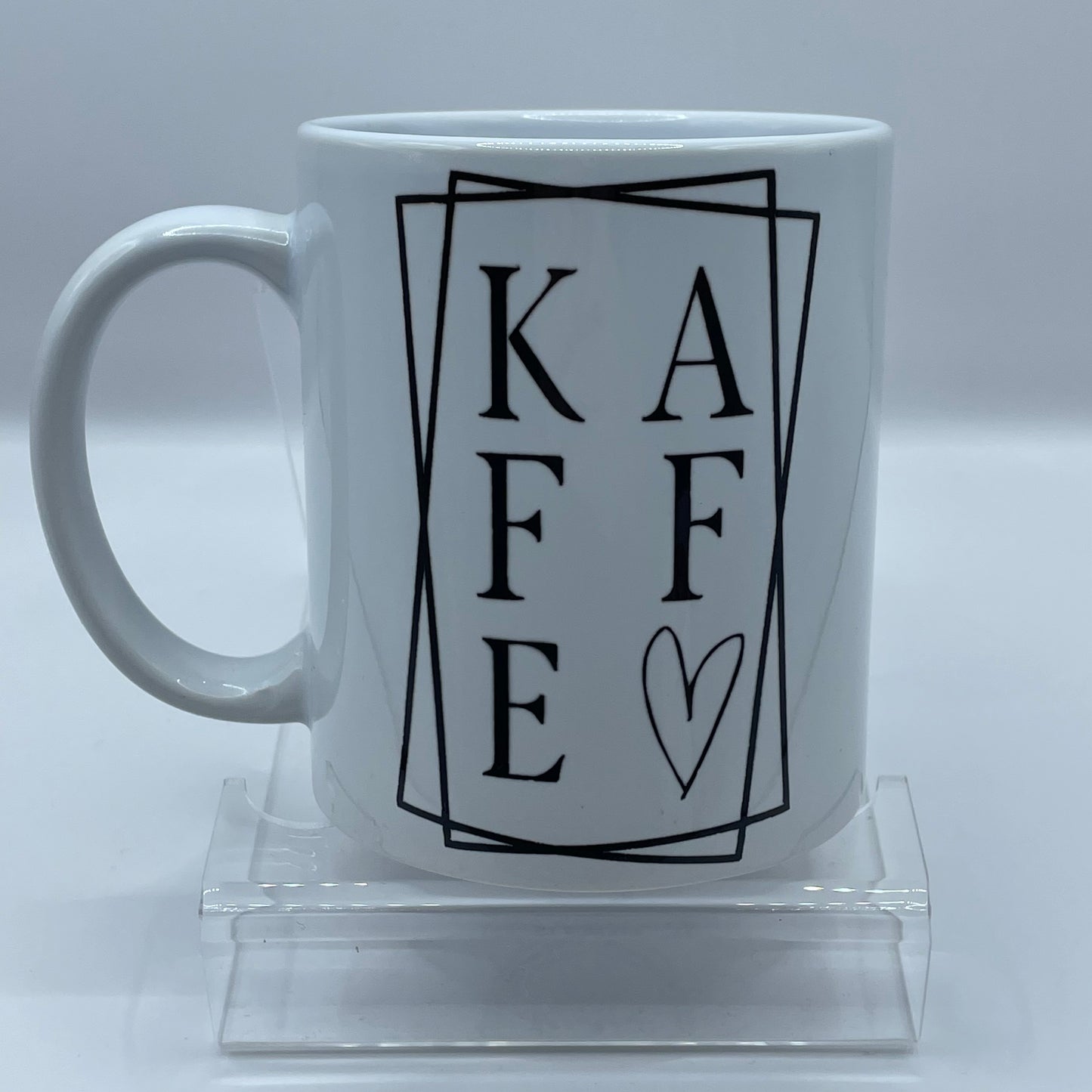 Kaffe elsker sort hjerte - Kaffekop